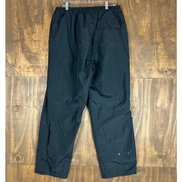 Dryjoys by FootJoys Mens Pants Black Rain Windbreaker Lined Pull On XL - Picture 9 of 13